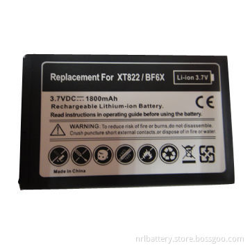 3.7V/1800mAh Li-ion Mobile Phone Battery for Motorola XT822/BF6X